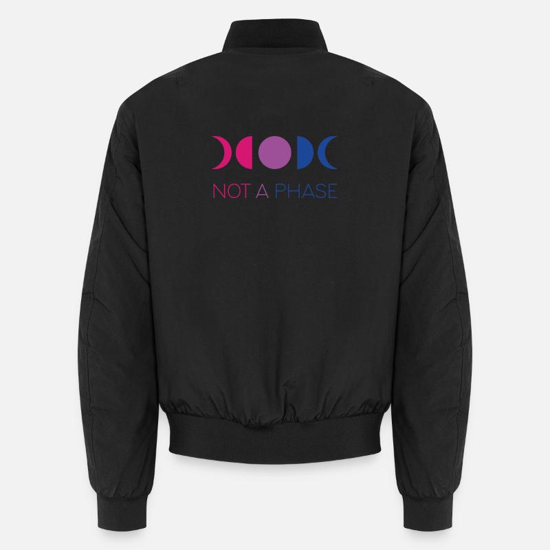 LGBTQ Pride Month - Not a Phase - Bisexual Unisex Bomber Jacket