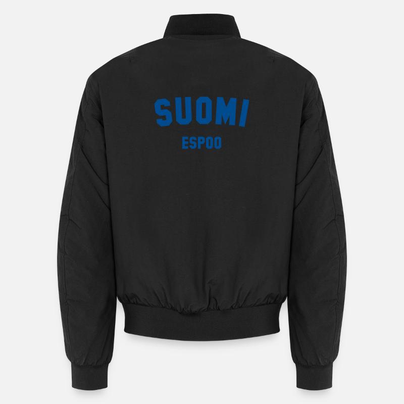 ESPOO Suomi Finland - Unisex Bomber Jacket - black