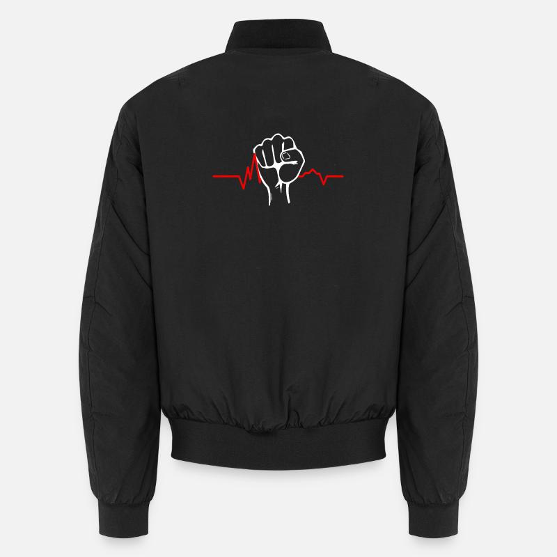 Pulsating Fist Unisex Bomber Jacket