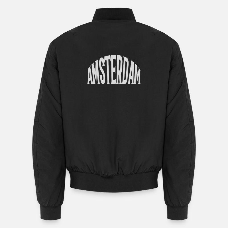 Amsterdam - Bomber unisexe - noir