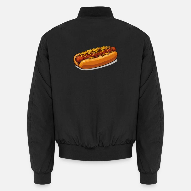 Illustration de hot-dog couvert de fromage Bomber unisexe