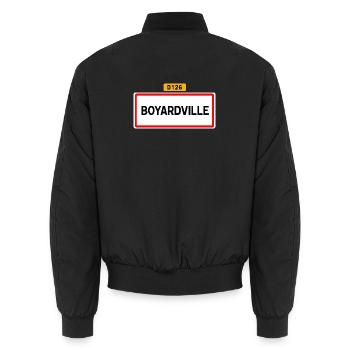 Boyardville D126 - Bomber unisexe - noir - Dos - AI Model Male 185 light (185cm)