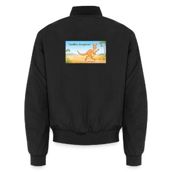 TOODLES KANGAROO - Unisex Bomberjacke - Schwarz - Hinten - AI Model Male 185 light (185cm)