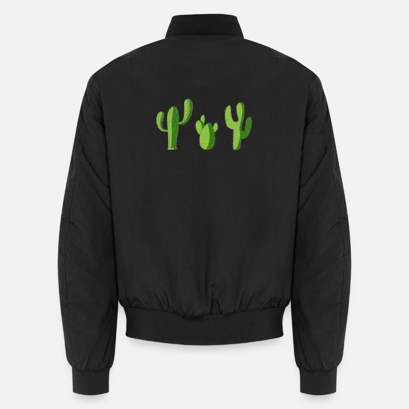Kaktus - Unisex Bomberjacke - Schwarz