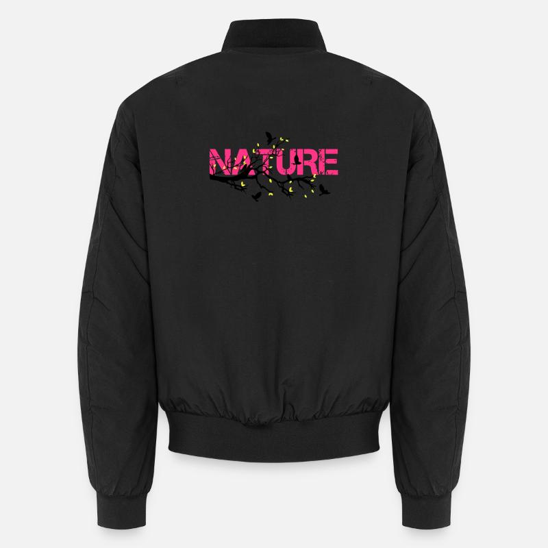Nature en Rose Éclatante Bomber unisexe