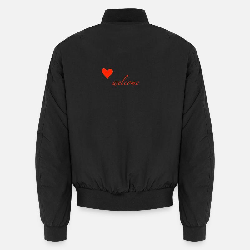 welcome - Unisex Bomberjacke - Schwarz