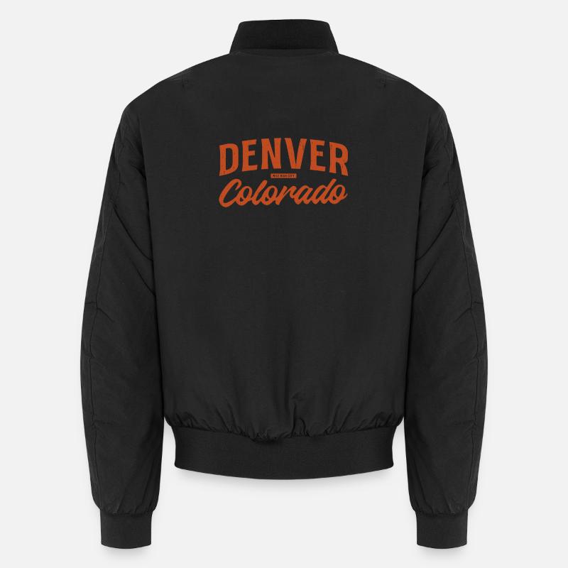 Denver Colorado Retro Script Logo Unisex Bomber Jacket