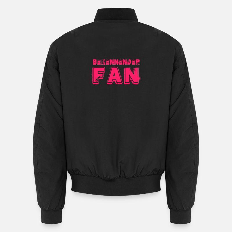 LETTRAGE PROFESSANT FAN - Bomber unisexe - noir