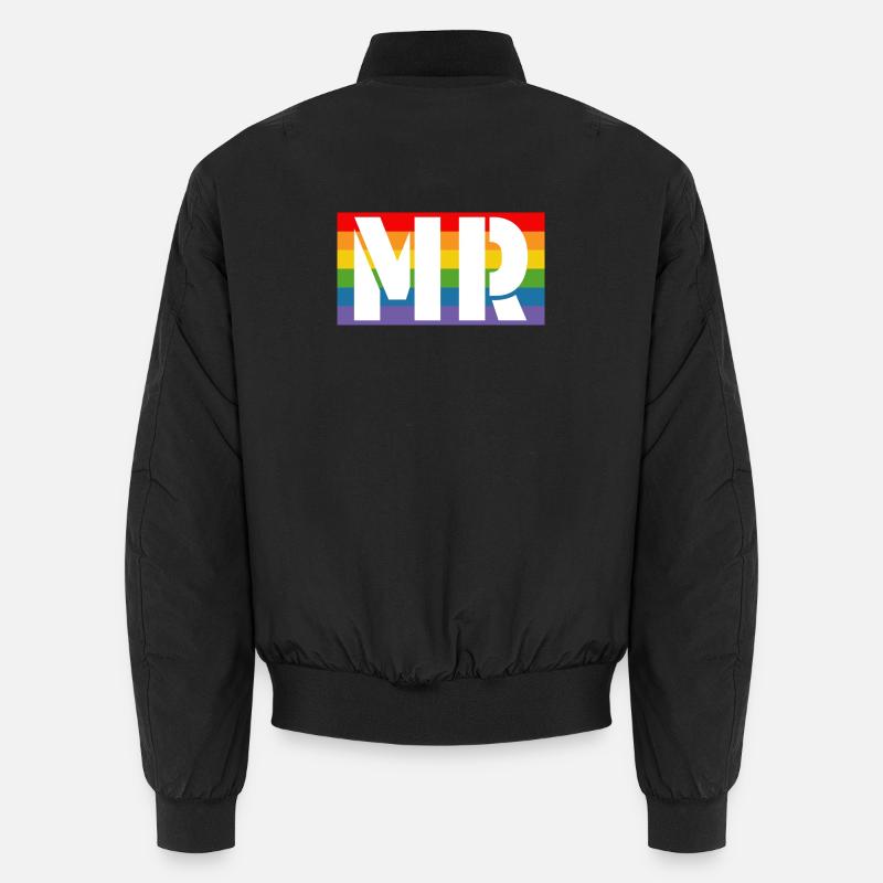 Rainbow shirt MR - Unisex Bomberjacke - Schwarz