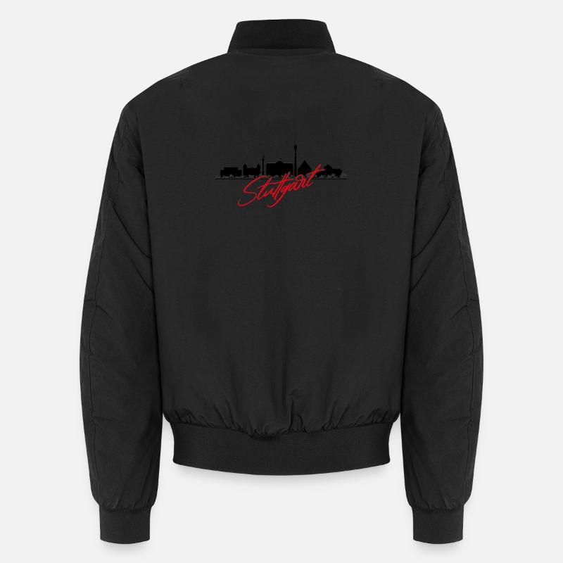 Silhouette Stuttgart - Unisex Bomberjacke - Schwarz