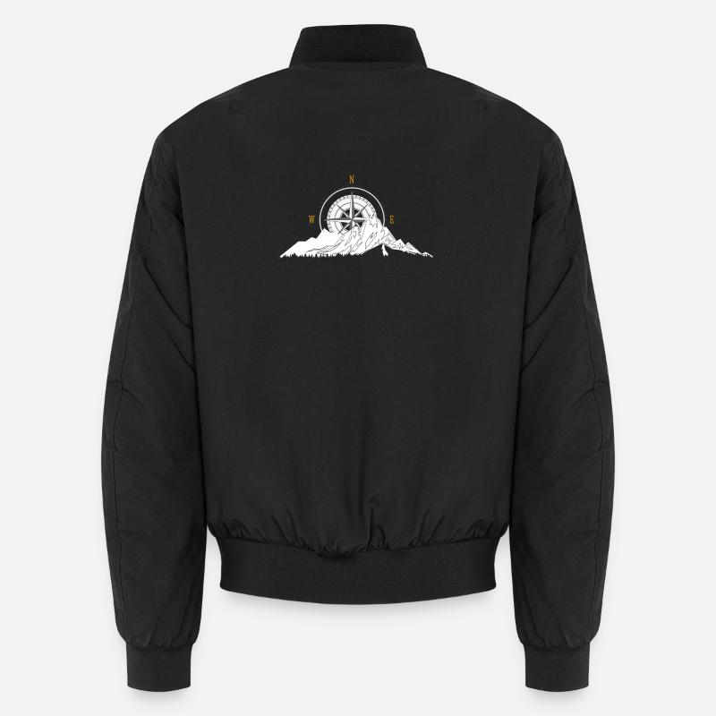 Berg und Kompass Unisex Bomberjacke