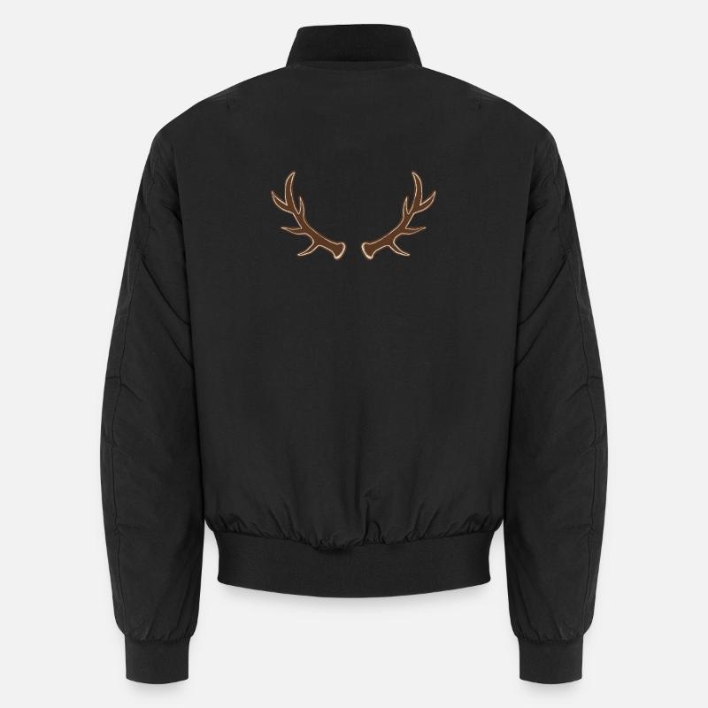 Silhouette rustique en bois de cerf Bomber unisexe