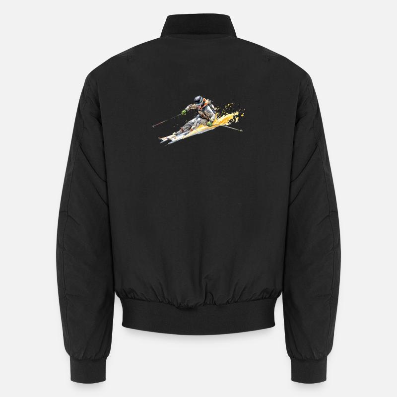 Skifahrer Unisex Bomberjacke