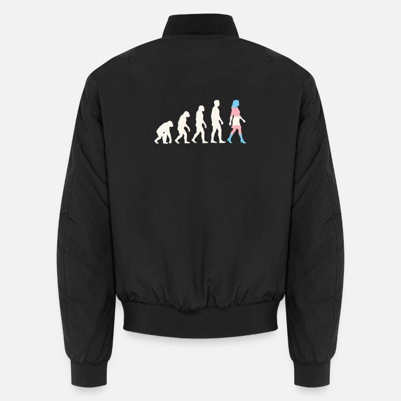 LGBTQ-Pride-Monat – Trans-Evolution - Unisex Bomberjacke - Schwarz