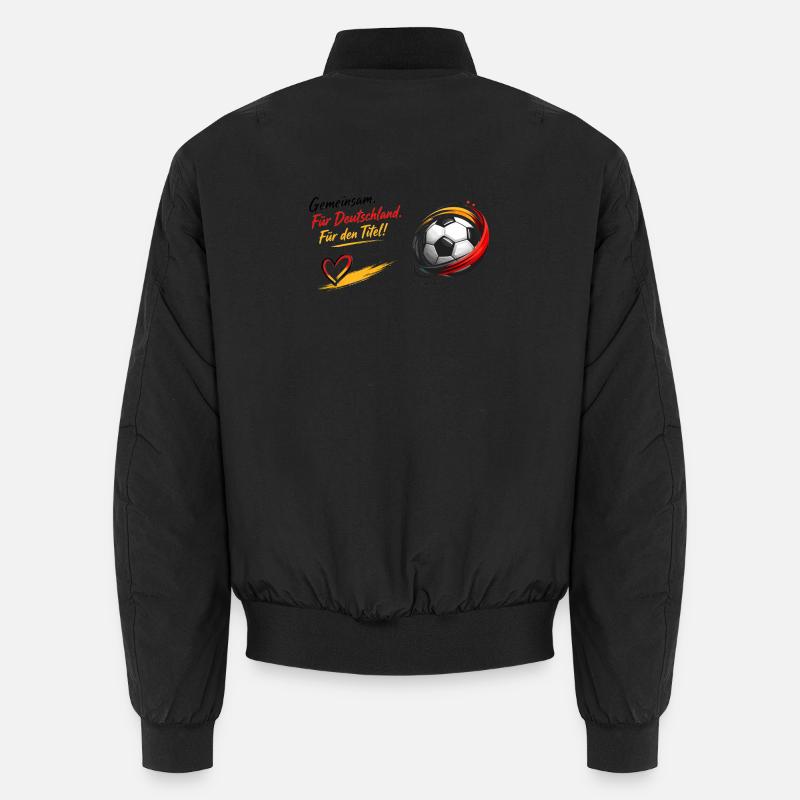 Gemeinsam Fußball Herzdesign Unisex Bomberjacke