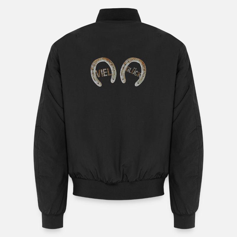 Viel Glück - Unisex Bomberjacke - Schwarz