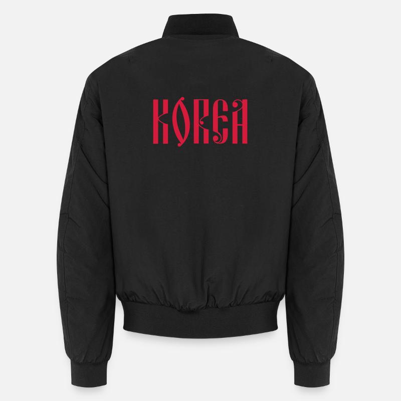 KOREA - Unisex Bomber Jacket - black