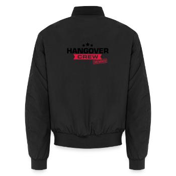 crew junggesellenabschied - Unisex Bomberjacke - Schwarz - Hinten - AI Model Male 185 light (185cm)