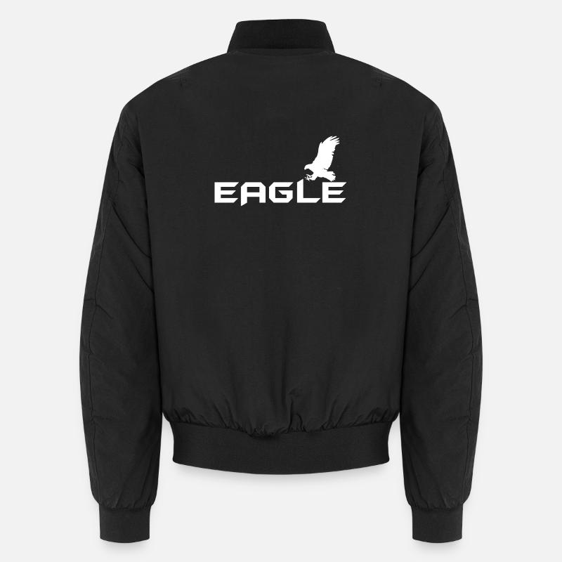 Eagle - Adler - Unisex Bomberjacke - Schwarz