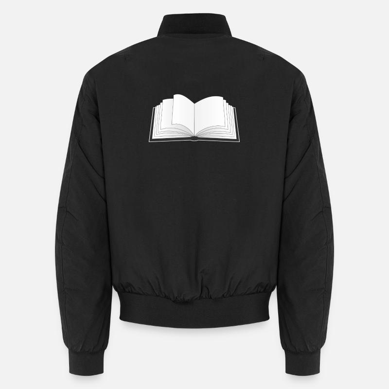 an open book for the bookworm or bookworm Unisex Bomber Jacket