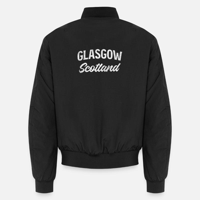 Lettrage vintage de Glasgow, Écosse Bomber unisexe