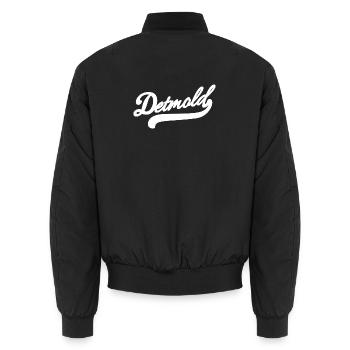 Detmold Rétro - Bomber unisexe - noir - Dos - AI Model Male 185 light (185cm)