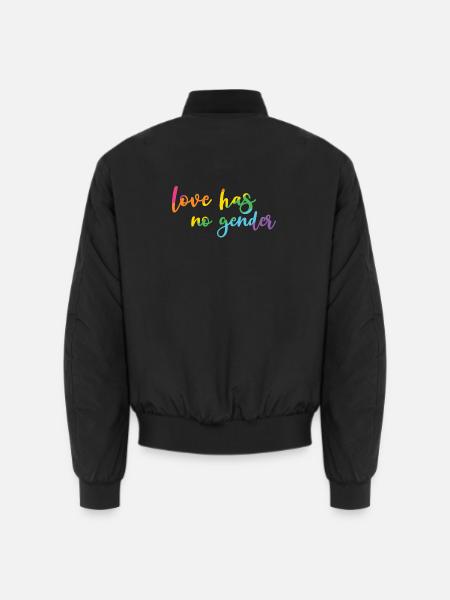 Pride Month - Liebe hat kein Geschlecht - Unisex Bomberjacke - Schwarz