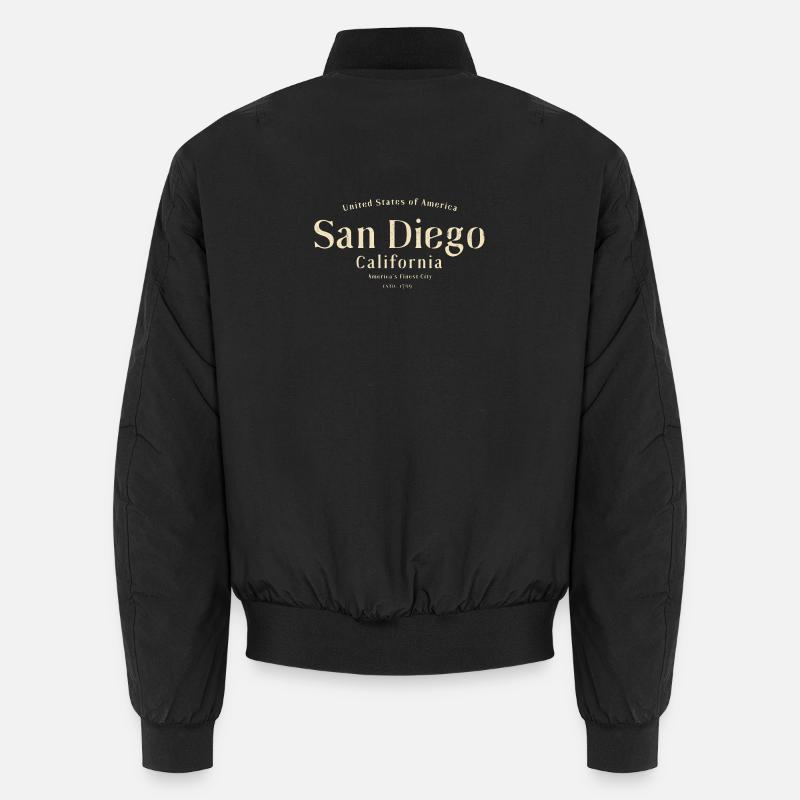 San Diego Lettering Unisex Bomber Jacket