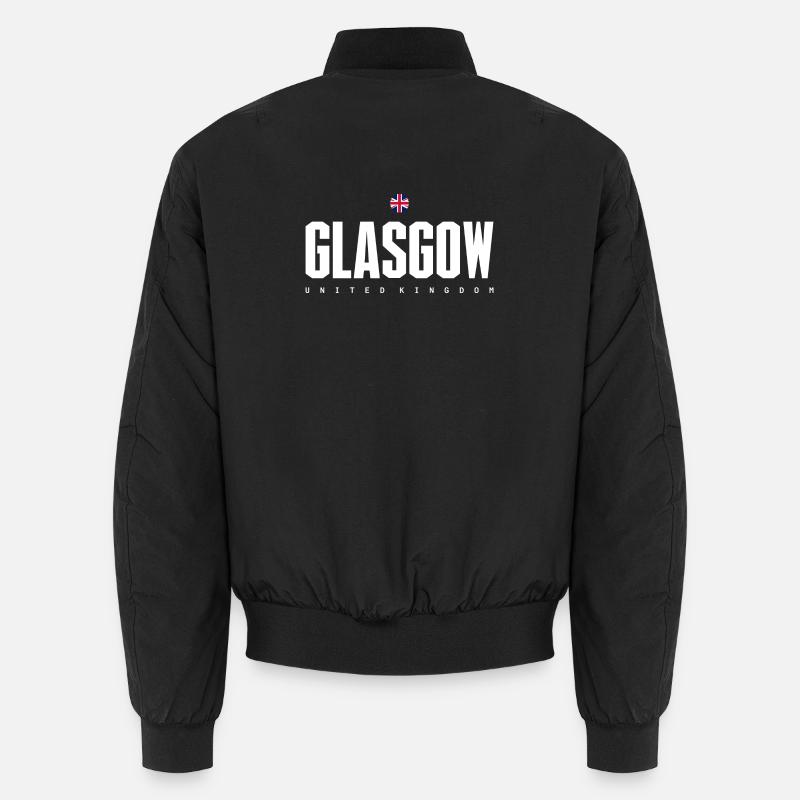 Glasgow - Unisex Bomber Jacket - black