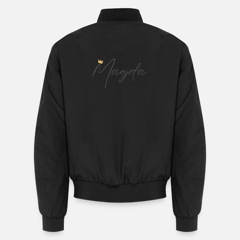 Prinzessin Magda Kronenhemd – Name mit Buchstabe M Unisex Bomberjacke