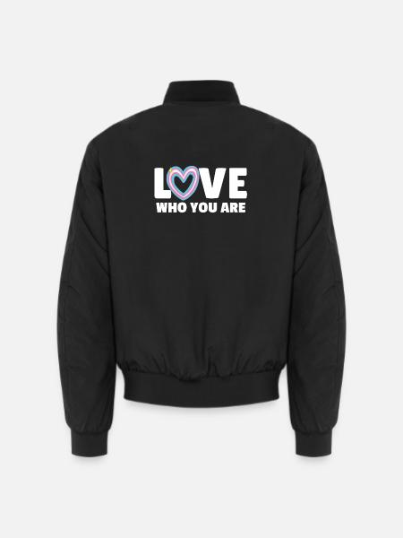 Transgender. Liebe, wer du bist - Unisex Bomberjacke - Schwarz