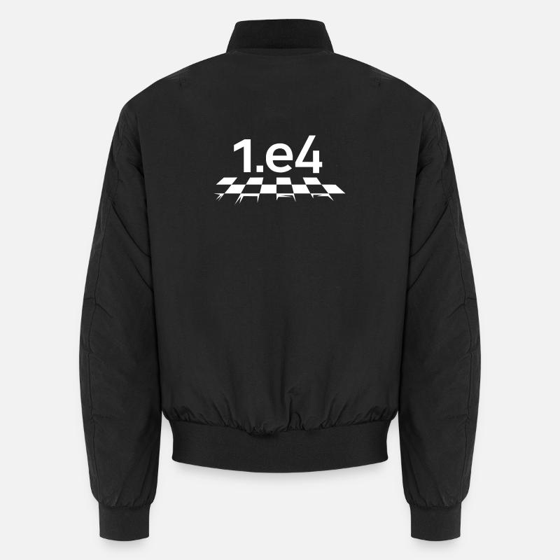 1.e4 Symbole du club d’échecs d’ouverture du jeu d’échecs Bomber unisexe