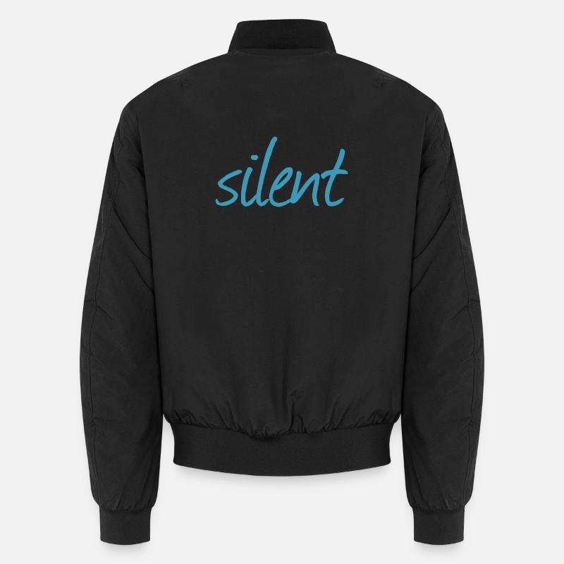 SILENT - Unisex Bomberjacke - Schwarz
