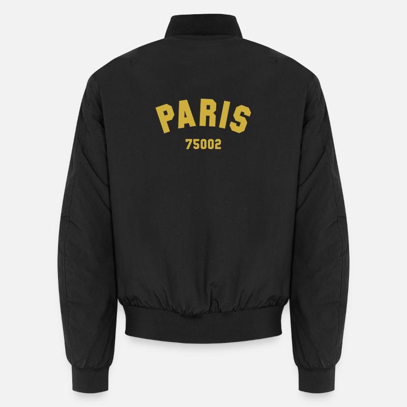 PARIS 2. Arrondissement - Unisex Bomberjacke - Schwarz