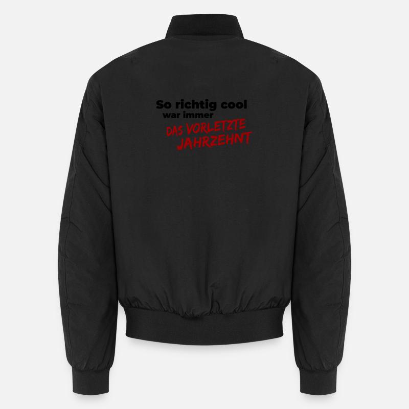 das vorletzte Jahrzehnt - Unisex Bomberjacke - Schwarz
