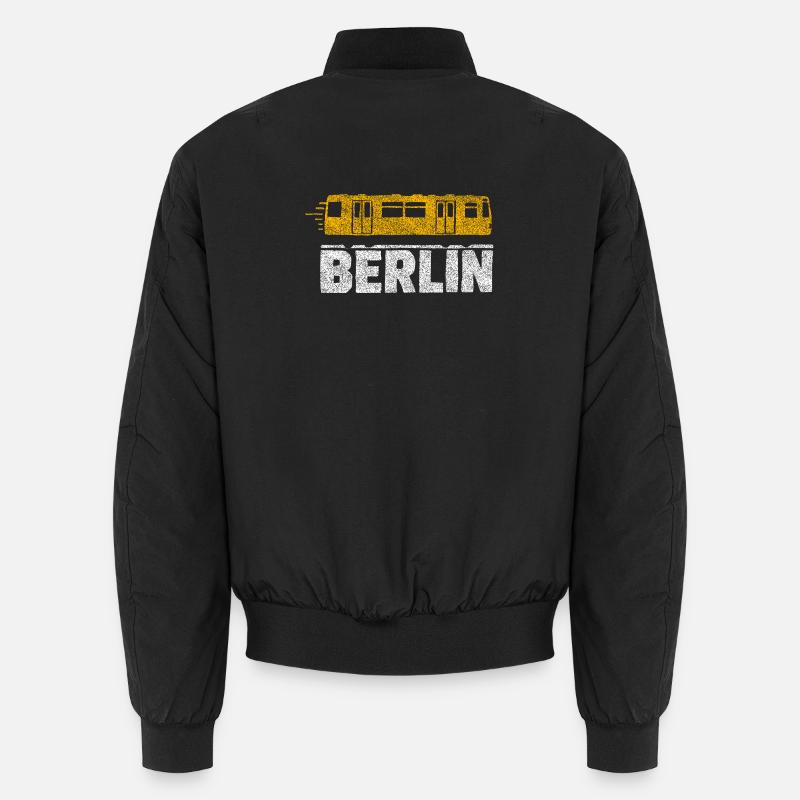 Graphique du tramway de Berlin - Bomber unisexe - noir