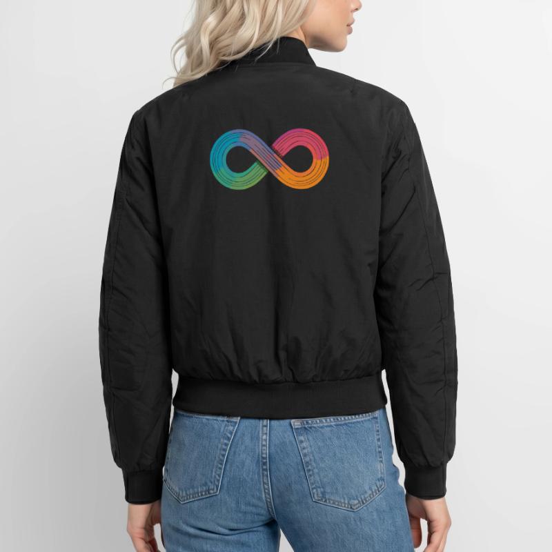 Unendlicher Regenbogen oder doch einfach nur Flow? Unisex Bomberjacke