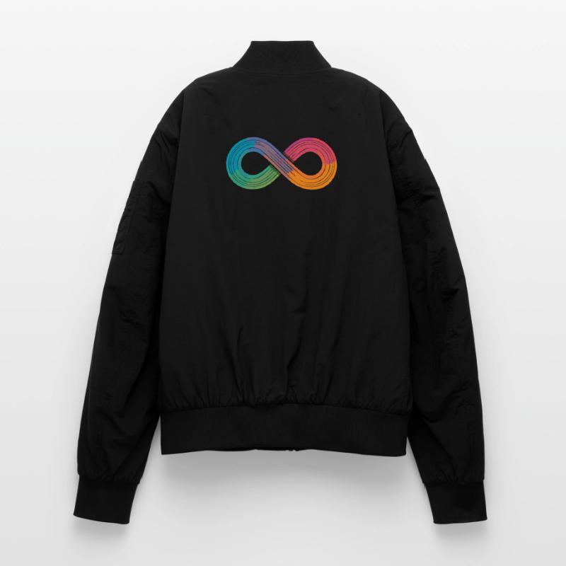 Unendlicher Regenbogen oder doch einfach nur Flow? Unisex Bomberjacke
