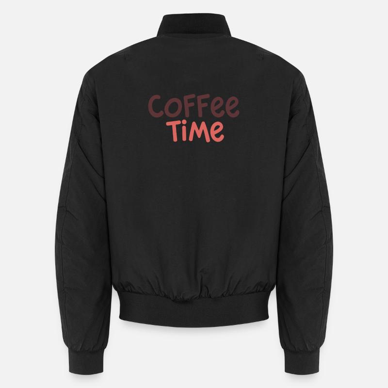 Café Time Déco Douce - Unisex Bomber Jacket - black