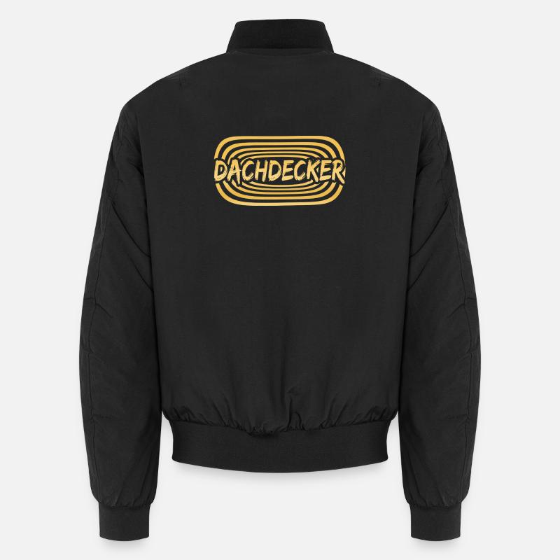 Dachdecker als Arbeitskollege - Unisex Bomberjacke - Schwarz