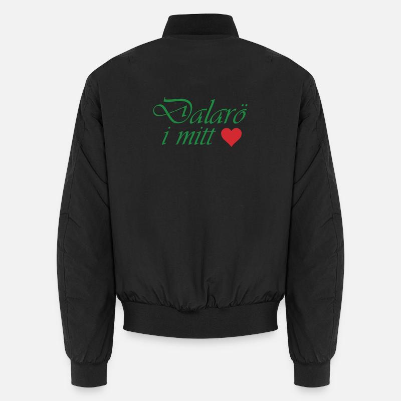Dalarö in my heart - Unisex Bomber Jacket - black