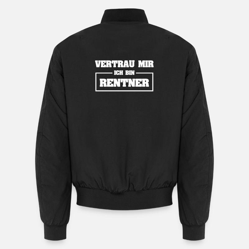 Beruf Rentner - Unisex Bomberjacke - Schwarz