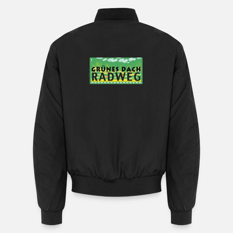 Grünes Dach Radweg Unisex Bomberjacke