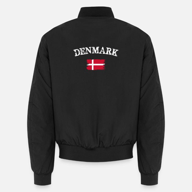 Drapeau brossé du Danemark Bomber unisexe