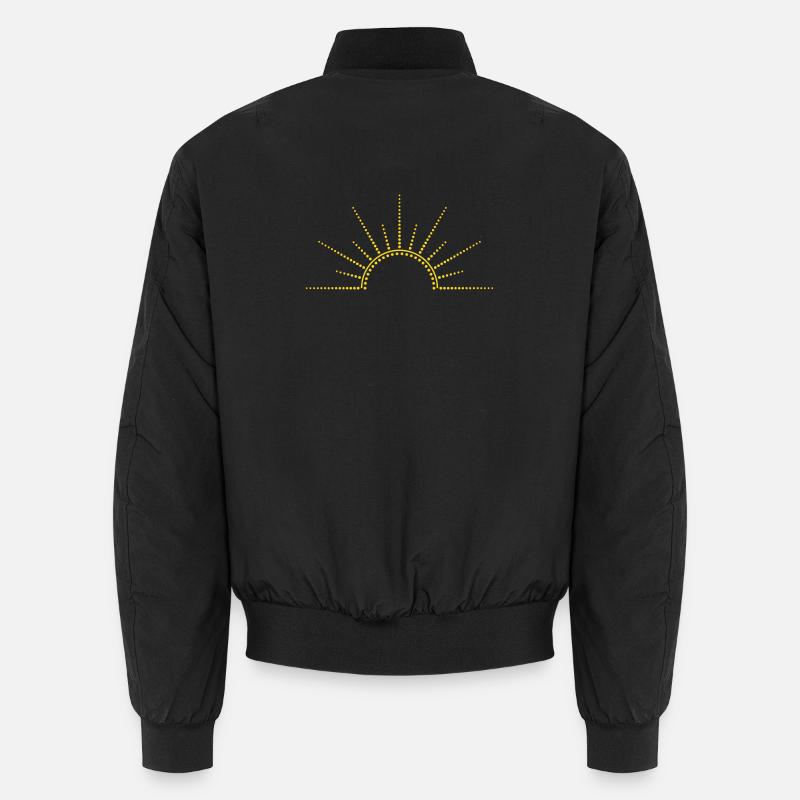 Lever du soleil minimalement abstrait Bomber unisexe