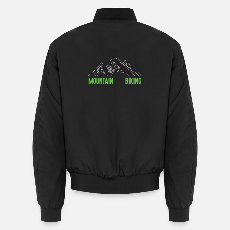 Mountainbiken - Unisex Bomberjacke - Schwarz