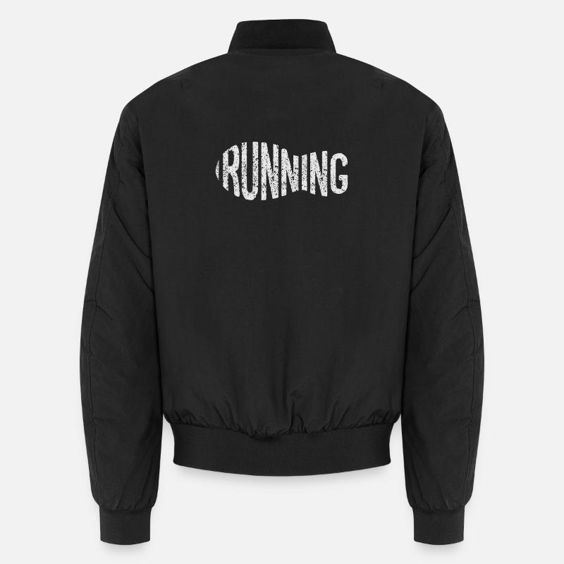 Rugged Run Distressed Wordmark Sneaker FootPrint Bomber unisexe