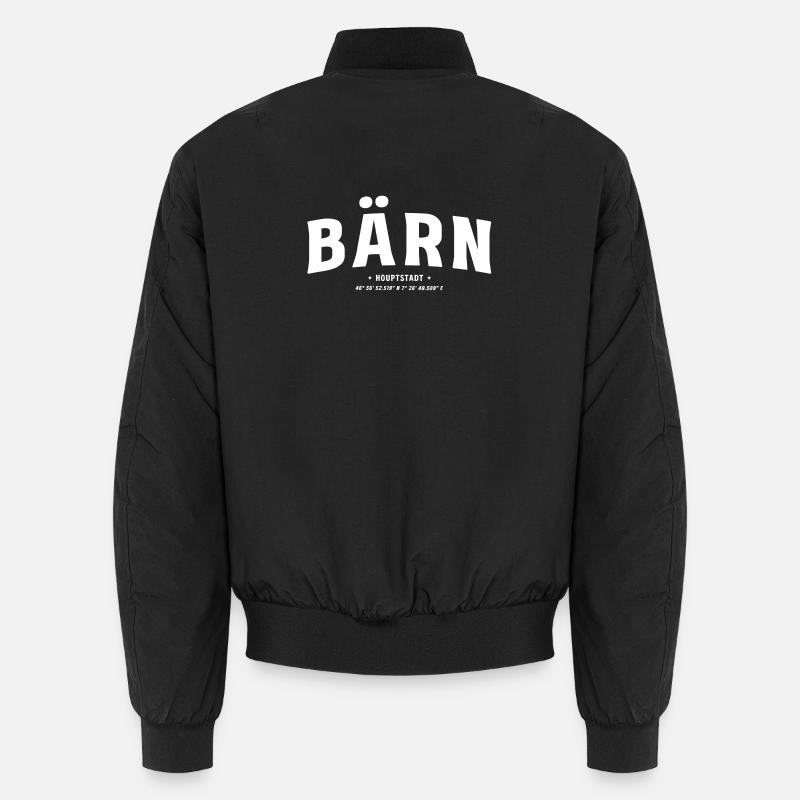 Bärn Capital Design avec coordonnées Bomber unisexe