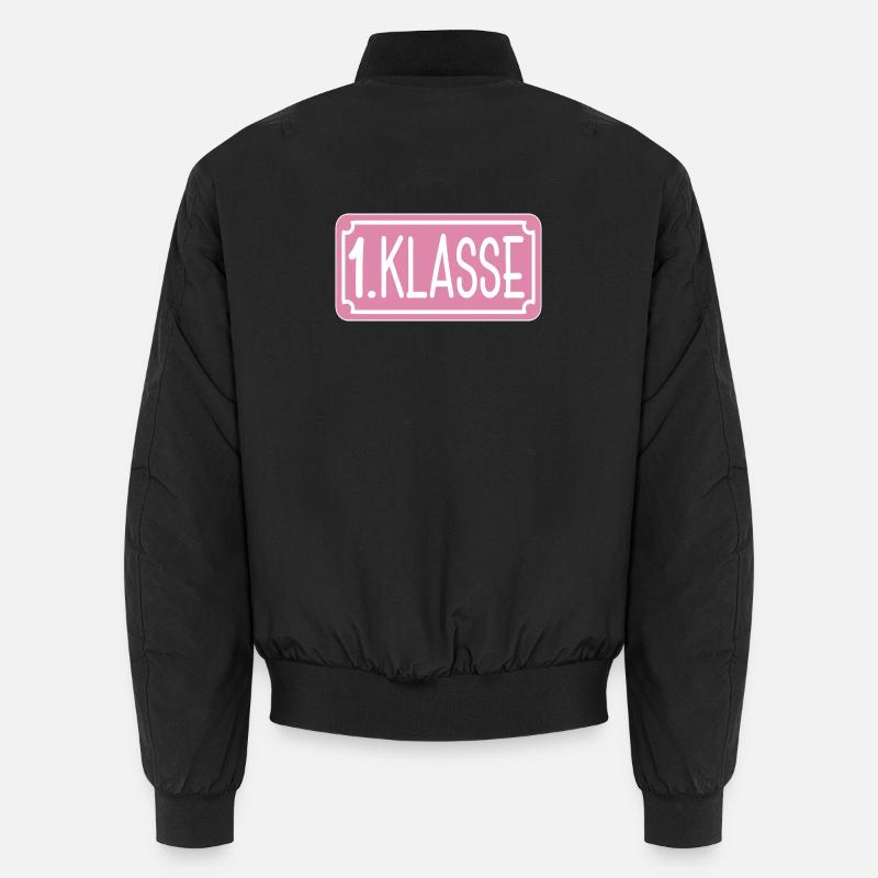 Grundschule - 1. Klasse Mädchen Schulkind - Unisex Bomberjacke - Schwarz