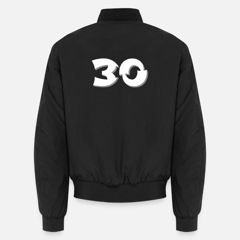 Jährige, gratulieren, 30 schattiert - Unisex Bomberjacke - Schwarz